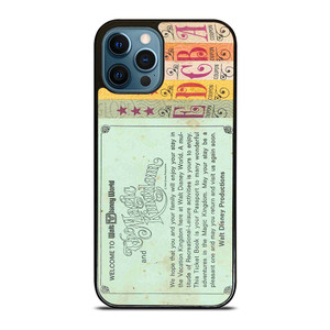 WORLD DISNEY TICKET BOOK iPhone 12 Pro Max Case Cover