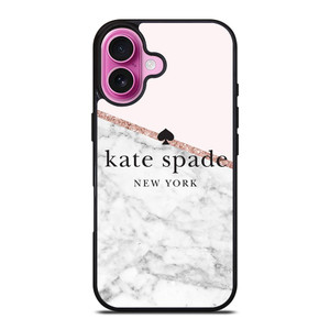 KATE SPADE NEW YORK LOGO MARBLE ICON iPhone 16 Plus Case Cover