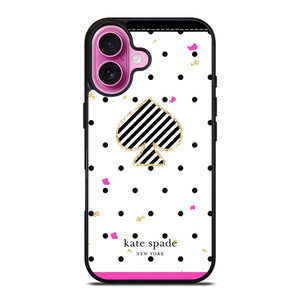 KATE SPADE NEW YORK LOGO POLKADOTS ICON iPhone 16 Plus Case Cover