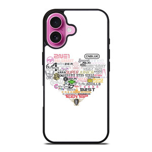 KPOP ALL BAND LOVE iPhone 16 Plus Case Cover KPOP ALL BAND LOVE iPhone 16 Plus Case Cover