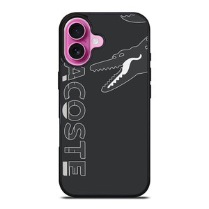 LACOSTE CROC LOGO GRAY ICON iPhone 16 Plus Case Cover