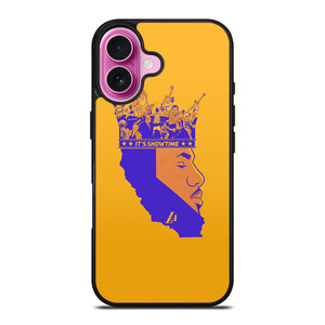 LEBRON JAMES LA LAKERS SHOW TIME iPhone 16 Plus Case Cover LEBRON JAMES LA LAKERS SHOW TIME iPhone 16 Plus Case Cover