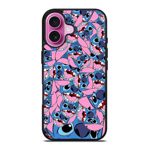 LILO AND STITCH HEADS DISNEY iPhone 16 Plus Case Cover LILO AND STITCH HEADS DISNEY iPhone 16 Plus Case Cover
