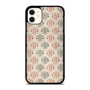 MANCHESTER UNITED FC FOOTBALL LOGO COLLAGE iPhone 11 Case Cover