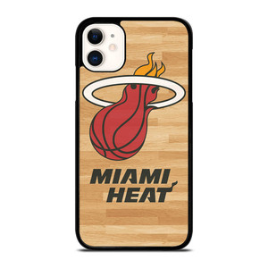 MIAMI HEAT LOGO WOODEN iPhone 11 Case Cover