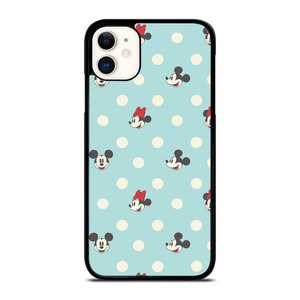 MICKEY AND MINNIE MOUSE DISNEY POLKADOTS iPhone 11 Case Cover