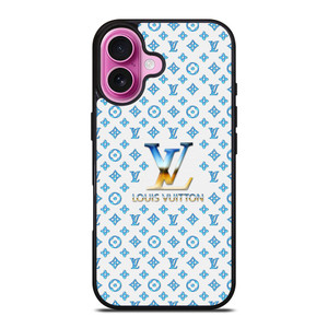 LOUIS VUITTON LV BLUE PATERN ICON LOGO iPhone 16 Plus Case Cover