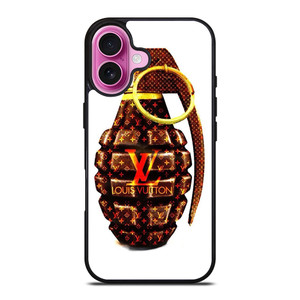 LOUIS VUITTON LV LOGO GOLDEN GRENADE iPhone 16 Plus Case Cover LOUIS VUITTON LV LOGO GOLDEN GRENADE iPhone 16 Plus Case Cover