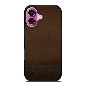 LOUIS VUITTON PARIS LV LOGO LEATHER BAG iPhone 16 Plus Case Cover LOUIS VUITTON PARIS LV LOGO LEATHER BAG iPhone 16 Plus Case Cover