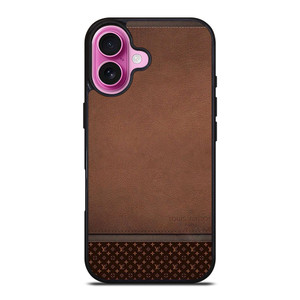 LV LOUIS VUITTON LOGO BROWN LEATHER BAG iPhone 16 Plus Case Cover LV LOUIS VUITTON LOGO BROWN LEATHER BAG iPhone 16 Plus Case Cover