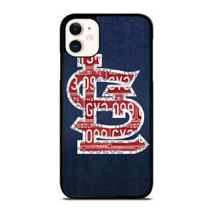 ST. LOUIS CARDINALS BASEBALL WOODEN LOGO iPhone 11 Case Cover