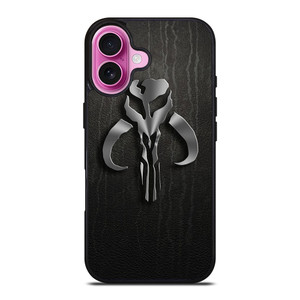 MANDALORIAN LEATHER LOGO iPhone 16 Plus Case Cover MANDALORIAN LEATHER LOGO iPhone 16 Plus Case Cover