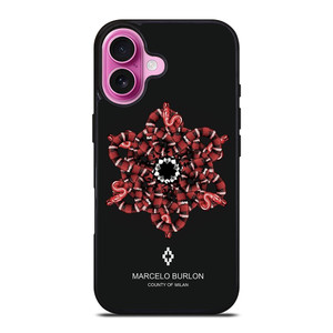 MARCELO BURLON SNAKE iPhone 16 Plus Case Cover MARCELO BURLON SNAKE iPhone 16 Plus Case Cover