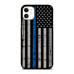 THIN BLUE LINE FLAG iPhone 11 Case Cover