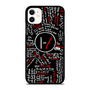 TWENTY ONE PILOTS LYRICS iPhone 11 Case Cover