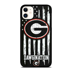 UNIVERSITY GEORGIA BULLDOGS FLAG iPhone 11 Case Cover