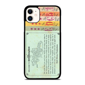 WORLD DISNEY TICKET BOOK iPhone 11 Case Cover