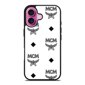 MCM WORLDWIDE LOGO WHITE iPhone 16 Plus Case Cover