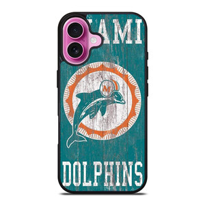 MIAMI DOLPHINS WOODEN LOGO iPhone 16 Plus Case Cover MIAMI DOLPHINS WOODEN LOGO iPhone 16 Plus Case Cover