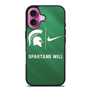 MICHIGAN STATE SPARTANS NIKE iPhone 16 Plus Case Cover MICHIGAN STATE SPARTANS NIKE iPhone 16 Plus Case Cover