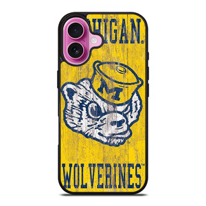 MICHIGAN WOLVERINES FOOTBALL UNIVERSITY ICON iPhone 16 Plus Case Cover MICHIGAN WOLVERINES FOOTBALL UNIVERSITY ICON iPhone 16 Plus Case Cover