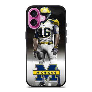 MICHIGAN WOLVERINES iPhone 16 Plus Case Cover MICHIGAN WOLVERINES iPhone 16 Plus Case Cover