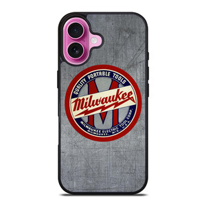 MILWAUKEE PORTABLE TOOL LOGO METAL ICON iPhone 16 Plus Case Cover MILWAUKEE PORTABLE TOOL LOGO METAL ICON iPhone 16 Plus Case Cover