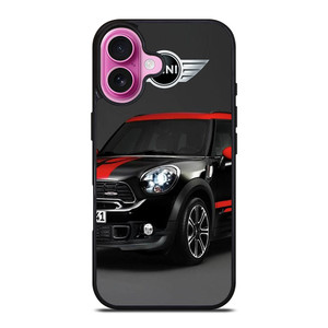 MINI COOPER CAR BLACK iPhone 16 Plus Case Cover MINI COOPER CAR BLACK iPhone 16 Plus Case Cover