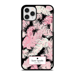 KATE SPADE NEW YORK LOGO PINK FEATHERS iPhone 11 Pro Case Cover