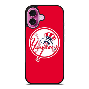 NEW YORK YANKEES BASEBALL CLUB LOGO RED iPhone 16 Plus Case Cover NEW YORK YANKEES BASEBALL CLUB LOGO RED iPhone 16 Plus Case Cover