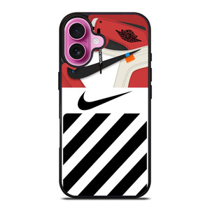 NIKE AIR JORDAN SHOES OFF WHITE LOGO iPhone 16 Plus Case Cover NIKE AIR JORDAN SHOES OFF WHITE LOGO iPhone 16 Plus Case Cover