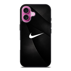 NIKE LOGO BLACK ABSTRACT LINE iPhone 16 Plus Case Cover NIKE LOGO BLACK ABSTRACT LINE iPhone 16 Plus Case Cover