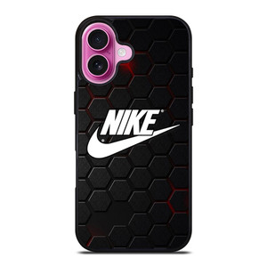 NIKE LOGO HEXAGONAL METAL iPhone 16 Plus Case Cover NIKE LOGO HEXAGONAL METAL iPhone 16 Plus Case Cover