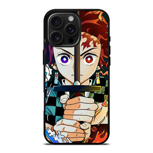 DEMON SLAYER KIMETSU NO YAIBA TANJIRO KAMADO FIRE WATER iPhone 16 Pro Max Case Cover DEMON SLAYER KIMETSU NO YAIBA TANJIRO KAMADO FIRE WATER iPhone 16 Pro Max Case Cover