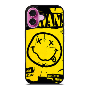 NIRVANA ROCK BAND SMILEY iPhone 16 Plus Case Cover