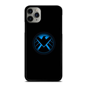 AGENTS OF SHIELD MARVEL LOGO BLUE iPhone 11 Pro Max Case Cover