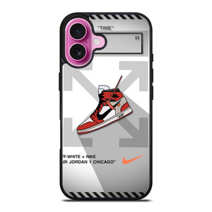 OFF WHITE NIKE AIR JORDAN CHICAGO iPhone 16 Plus Case Cover