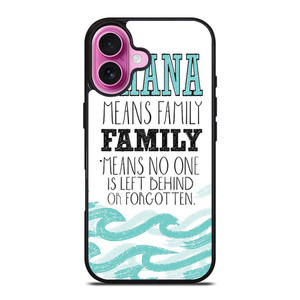 OHANA FAMILY QUOTES STITCH LILLO iPhone 16 Plus Case Cover