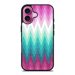 OMBRE PASTEL CHEVRON iPhone 16 Plus Case Cover OMBRE PASTEL CHEVRON iPhone 16 Plus Case Cover