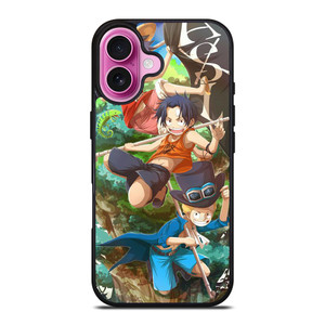 ONE PIECE LUFFY SABO ACE KID iPhone 16 Plus Case Cover ONE PIECE LUFFY SABO ACE KID iPhone 16 Plus Case Cover
