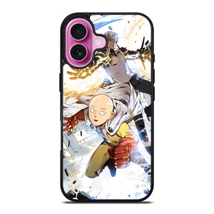 ONE PUNCH MAN SAITAMA AND GENOS iPhone 16 Plus Case Cover ONE PUNCH MAN SAITAMA AND GENOS iPhone 16 Plus Case Cover