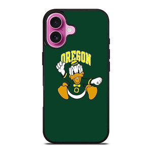 OREGON DUCKS LOGO DONALD DUCKS FOOTBALL ICON iPhone 16 Plus Case Cover