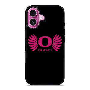 OREGON DUCKS PINK GIRL iPhone 16 Plus Case Cover