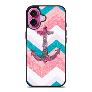 PAISLEY TRIBAL NAUTICAL ANCHOR iPhone 16 Plus Case Cover