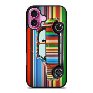 PAUL SMITH MINI COOPER STRIPE iPhone 16 Plus Case Cover PAUL SMITH MINI COOPER STRIPE iPhone 16 Plus Case Cover