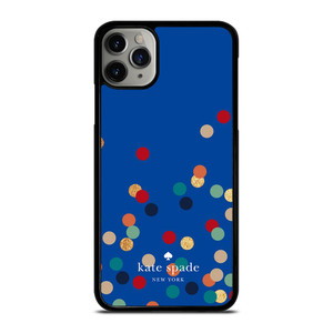 KATE SPADE NEW YORK LOGO SPARKLE POLKADOTS ICON iPhone 11 Pro Max Case Cover