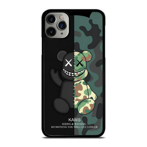 KAWS CAMO SEEING AND WATHING iPhone 11 Pro Max Case Cover