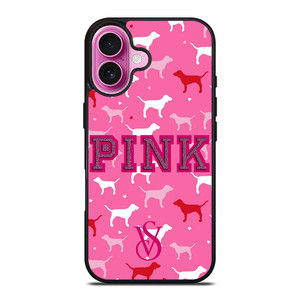 PINK DOG VICTORIA'S SECRET iPhone 16 Plus Case Cover PINK DOG VICTORIA'S SECRET iPhone 16 Plus Case Cover