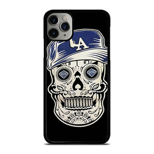 LA LOS ANGELES DODGERS SKULL iPhone 11 Pro Max Case Cover