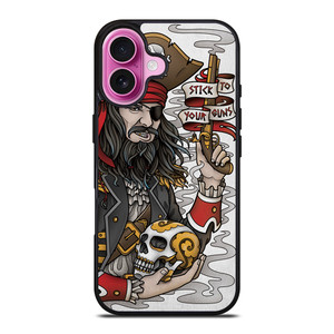 PIRATE STICK TO YOUR GUNS TATTOO iPhone 16 Plus Case Cover PIRATE STICK TO YOUR GUNS TATTOO iPhone 16 Plus Case Cover